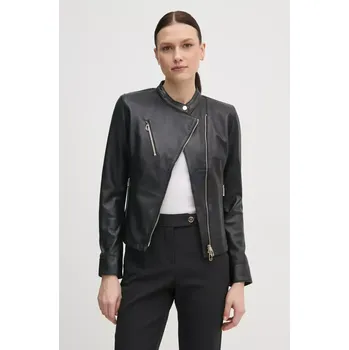 Dámská casual bunda Kožená bunda Joop! Livia dámská, černá barva, přechodná, 80000715 180031 99X, vel. 34