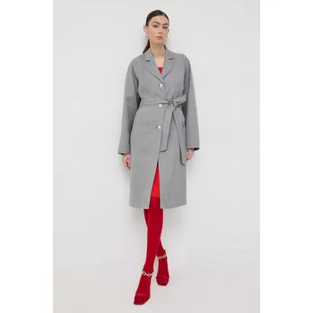 Dámský kabát Kabát Custommade dámský, šedá barva, přechodný 999509858 90X, vel. 36