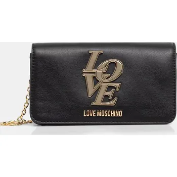 Kabelka Psaníčko Love Moschino černá barva, JC5663PP1 99X, vel. ONE SIZE