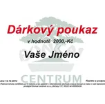 Dárkový poukaz 2 000 Kč