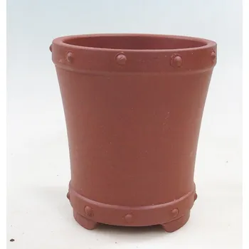 Květináč Bonsai miska 11 x 11 x 12 cm cihlová