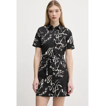 Dámské šaty Šaty Desigual RODAS černá barva, mini, 25SWVW38 99X, vel. M