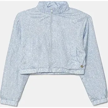 Dětská bunda Guess modrá barva, J5GL02 WCFM0 J5GL02.WCFM0.PPYA 05X, vel. 147-157