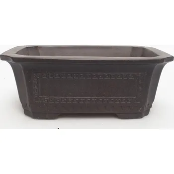 Květináč Bonsai miska 15,5 x 10,5 x 5,5 cm hnědookrová