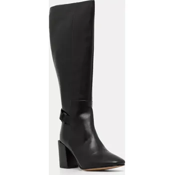 Dámské kozačky Kožené kozačky Barbour Saskia dámské, černá barva, na podpatku, LFO0734BK31 99X, EUR 36