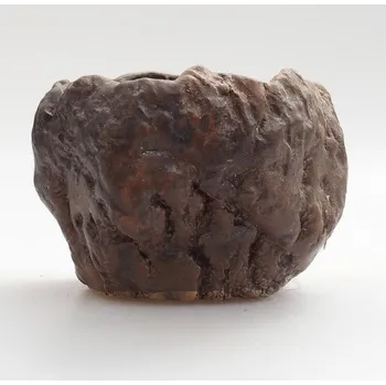 Květináč Keramická Skořápka 7 x 7 x 6 cm zelenohnědá
