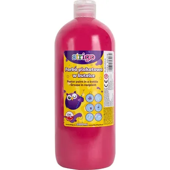Speciální výtvarná barva Temperová barva STRIGO 1000 ml - rubínová