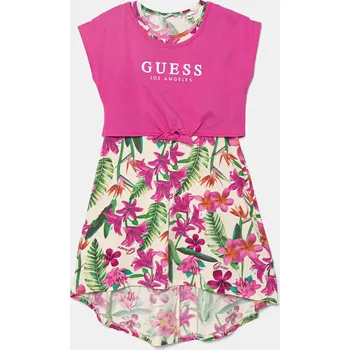 Dívčí šaty Dívčí šaty Guess J5GK13.K6YW4.PPYA růžová 42X, vel. 122-125