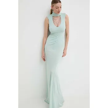 Dámské šaty Šaty Elisabetta Franchi tyrkysová barva, maxi, AB64742E2 77B, vel. 38