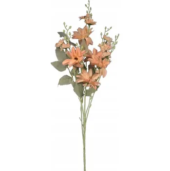 umělá květina Umělá Větvička s 5 Lososovými Dálími Dekorace Jako Živá Do Vázy 86cm