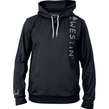 Rybářské oblečení Westin Mikina Vertical Tech Hoodie Black - S