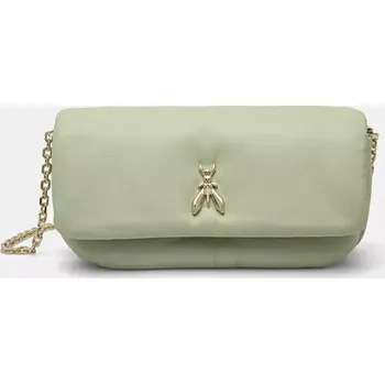 Kabelka Kožená kabelka Patrizia Pepe zelená barva, 8B0220 L113 8B0220.L113 07A, vel. ONE SIZE