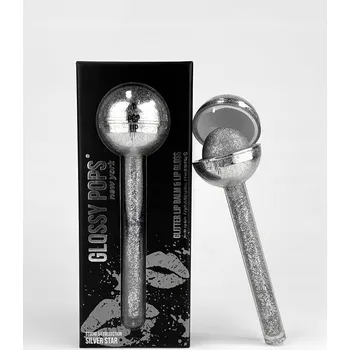 Lesk na rty Stříbrný třpytivý lesk na rty s hydratačním účinkem Glossy Pops 0 ml