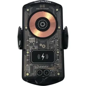 KE24-468 Rychlá bezdrátová nabíječka do auta - černá