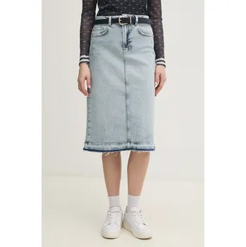 Dámská sukně Džínová sukně Joop! modrá barva, midi, pouzdrová, 30046660 50J, vel. S
