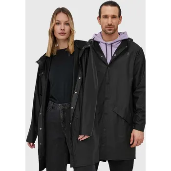 Pánská bunda Bunda Rains 12020 Long Jacket černá barva, přechodná, 12020.01-Black 99X, vel. XS