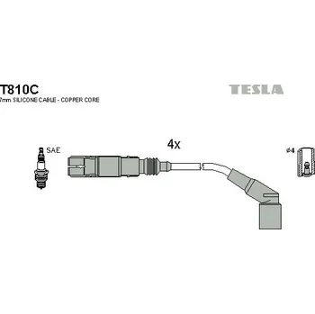 Autoelektrika Sada kabelů pro zapalování TESLA T810C