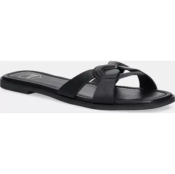 Dámské pantofle Kožené pantofle Love Moschino dámské, černá barva, JA28092G1MIA0000 99X, EUR 36