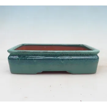 Květináč Bonsai miska 21,5 x 17 x 5,5 cm zelená