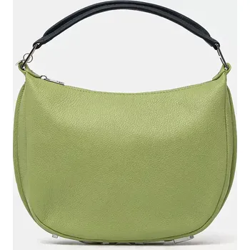 Kabelka Kožená kabelka Silvian Heach SPACCANAPOLI zelená barva, RCP25028BO 77X, vel. ONE SIZE