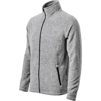 Pánská mikina Factor micro fleece pánský stříbrný melír 3XL