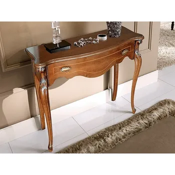 Konzolový stolek Luxusní rustikální úzký konzolový stolek Rose 93cm masiv Provedení: Noce, Ciliegio