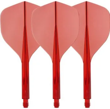 Šipka Condor AXE 120 průhledné červené, Small letky a dlouhé násadky 30mm