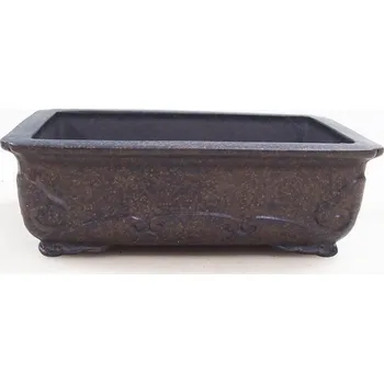 Květináč Bonsai miska 15 x 10,5 x 5 cm hnědá