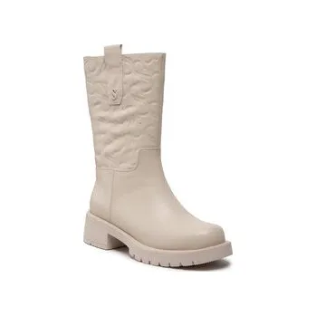 Dámské kozačky Simple Polokozačky SL-26-02-000036 Béžová 38