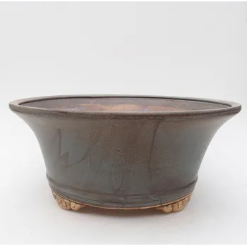 Květináč Keramická bonsai miska 28,5 x 28,5 x 12 cm modrá