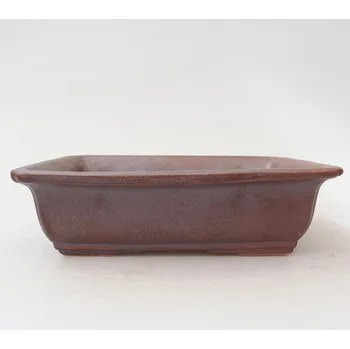 Květináč Keramická bonsai miska 14 x 10,5 x 4 cm kovová