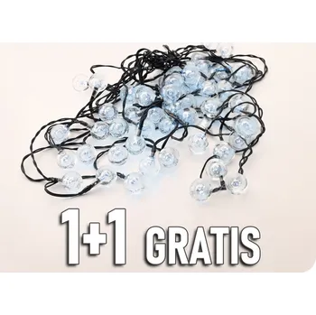 Venkovní osvětlení ACA SOLÁRNÍ LED řetězové svítidlo 4,35m + 2m, 30xLED [X043024232] Studená bílá [X043024232]