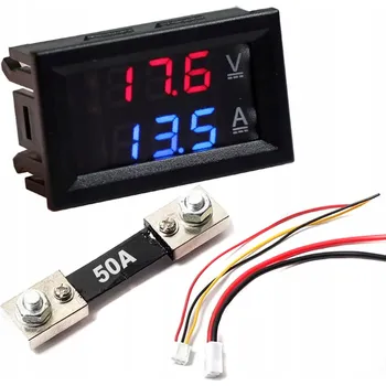 IP kamera Digitální voltmetr a ampérmetr Elektroweb pro usměrňovač 100V 50A + bočník