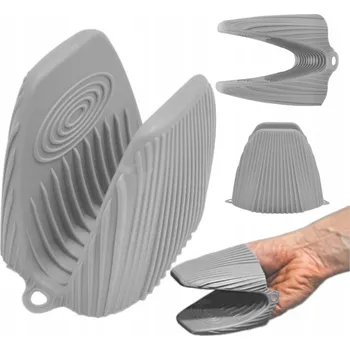 Chňapka SILIKONOVÁ CHŇAPKA RUKAVICE KUCHYŇSKÁ šedá