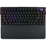 Asus Klávesnice ROG Azoth Extreme, Mechanická, Bezdrátová BT, RF 2.4GHz, US, černá