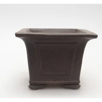 Květináč Bonsai miska 12 x 12 x 9 cm hnědookrová