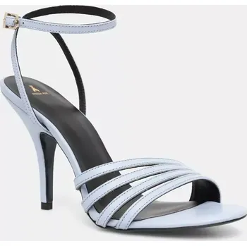 Dámské sandále Kožené sandály Patrizia Pepe modrá barva, 8X0077 L048 CA38 8X0077.L048.CA38 50X, EUR 38