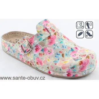 Dámská zdravotní obuv SANTÉ DS/290 GARDEN vych. obuv vel.37-42, květinový vzor - 36