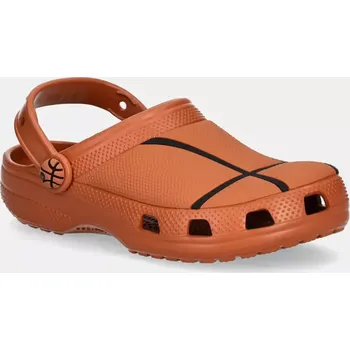 Dámské pantofle Dětské pantofle Crocs CLASSIC BASKETBALL CLOG oranžová barva, 210156 210156.CLASSIC.BASKETBA 23X, EUR 28/29