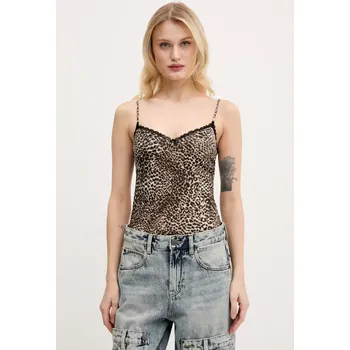 Dámská halenka Halenka Miss Sixty dámská, béžová barva, vzorovaná, 6S1SJ54300 80X, vel. M