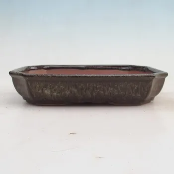 Květináč Bonsai miska 23 x 17,5 x 4,5 cm hnědá