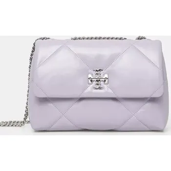 Kabelka Kožená kabelka Tory Burch Kira Diamond Quilt fialová barva, 154706-500 154706.500 04X, vel. ONE SIZE