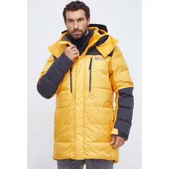 Péřová bunda Jack Wolfskin 1995 Series Cook žlutá barva 1206751 11X, vel. S