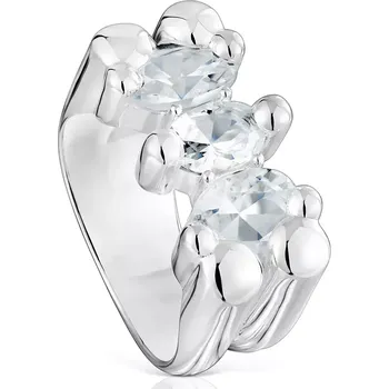 Prsten Stříbrný prsten Tous 12 Bold Bear Gem 1004228112 stříbrná SLV, vel. 12