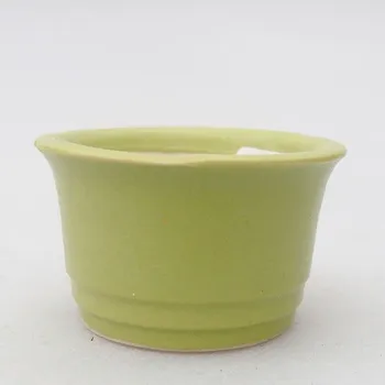 Květináč Mini bonsai miska 3,5 x 3,5 x 2 cm zelená
