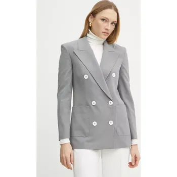 Dámské sako Blazer s příměsí vlny Luisa Spagnoli 541870 šedá 90X, vel. 38