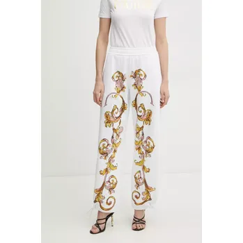 Bavlněné tepláky Versace Jeans Couture 78HAA3P0.FS194 bílá 00A, vel. S