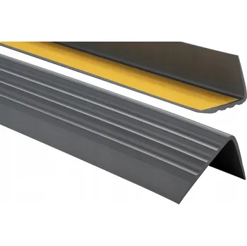 přechodová lišta SCHODOVÁ LIŠTA PROFIL PVC 50x40 80cm GRAFIT