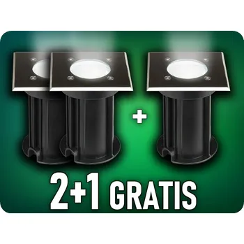 Led zabudovatelne svítidlo pro GU10 žárovky, IP65, 2+1 zdarma!