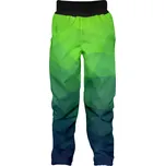 WAMU Dětské softshellové kalhoty, MOZAIKA, zelená 110 - 116